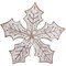 Northlight 7.25" White Snowflake Christmas Tabletop Decoration